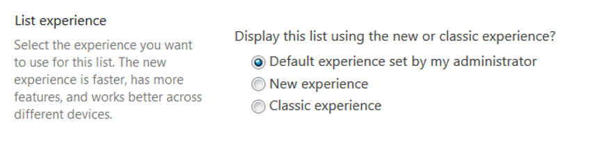 NewDoc Library Settings